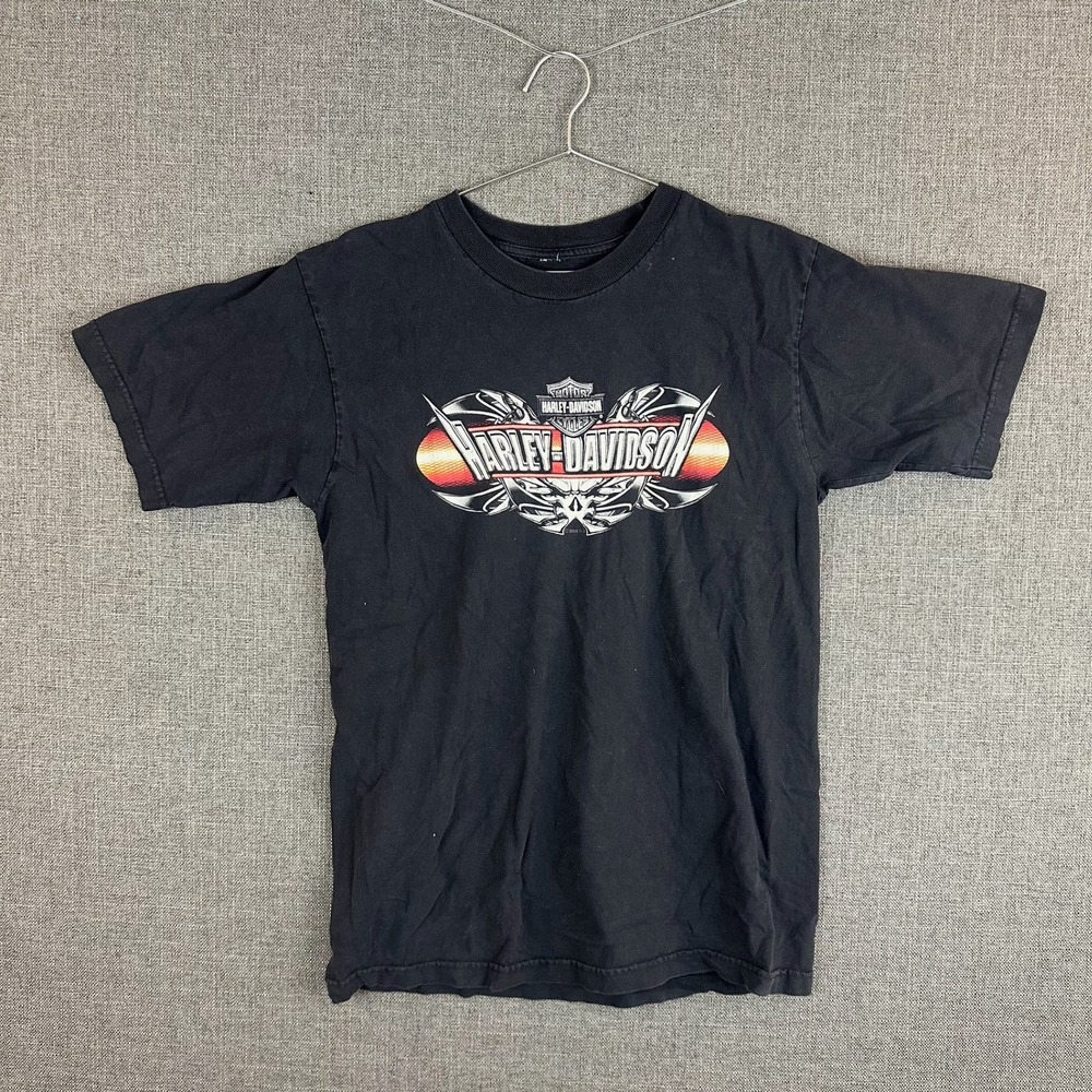 Harley Davidson Augusta Georgia‎ T Shirt Black Eagle Graphic Mens Size S